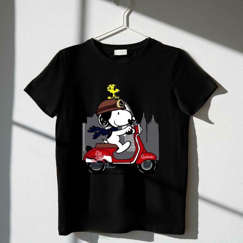 St. Louis Cardinals Snoopy Graphic T-Shirt – Unisex Baseball Tee - Image 4