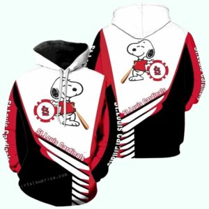 St Louis Cardinals Snoopy Baseball Graphic Unisex Hoodie