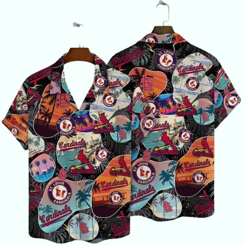 St Louis Cardinals Sunset Graphic Hawaiian Shirt – Unisex Aloha Tee