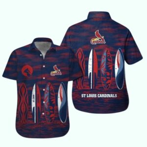 St Louis Cardinals Unisex Graphic Printed Tropical Hawaiian Shirt