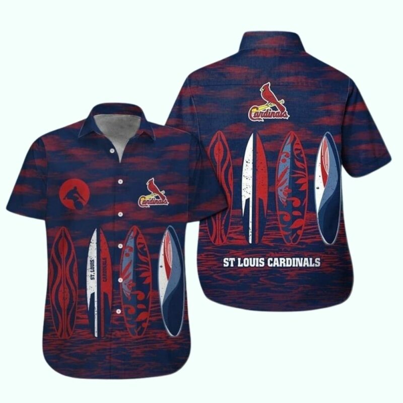 St Louis Cardinals Unisex Graphic Printed Tropical Hawaiian Shirt