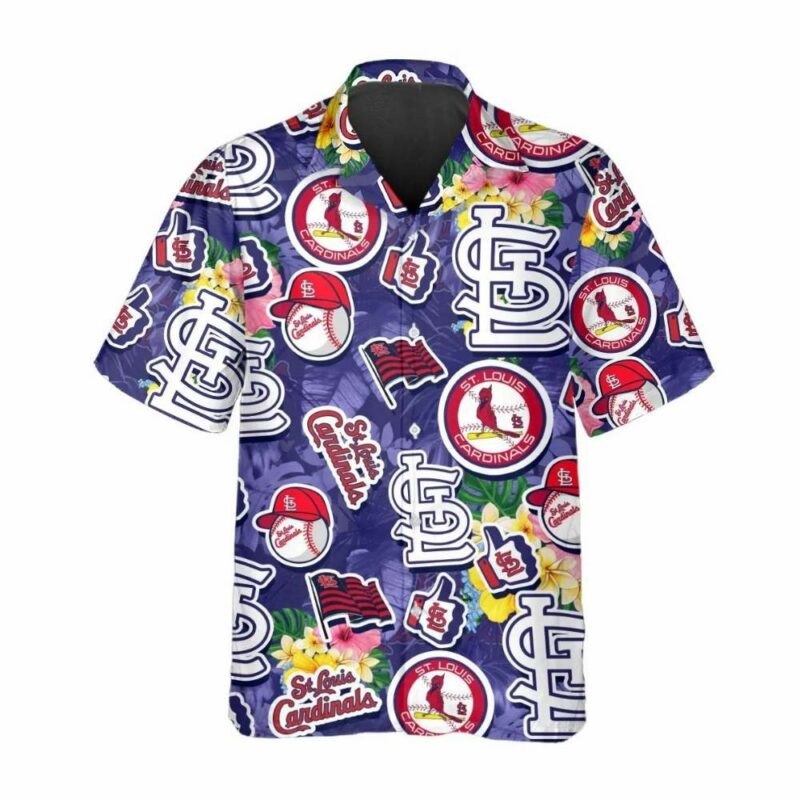 St. Louis Cardinals Graphic Baseball Hawaiian Shirt – Unisex Aloha Tee - Image 2