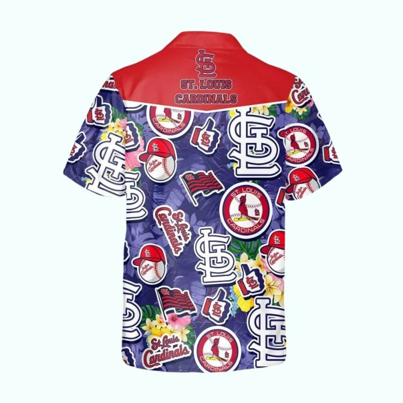 St. Louis Cardinals Graphic Baseball Hawaiian Shirt – Unisex Aloha Tee - Image 3