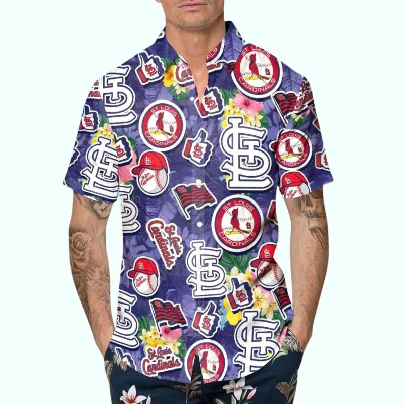 St. Louis Cardinals Graphic Baseball Hawaiian Shirt – Unisex Aloha Tee - Image 4