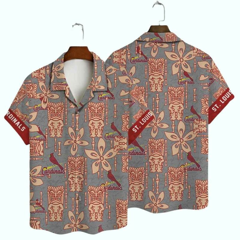 St Louis Cardinals Tiki Graphic Hawaiian Shirt – Unisex Aloha Tee