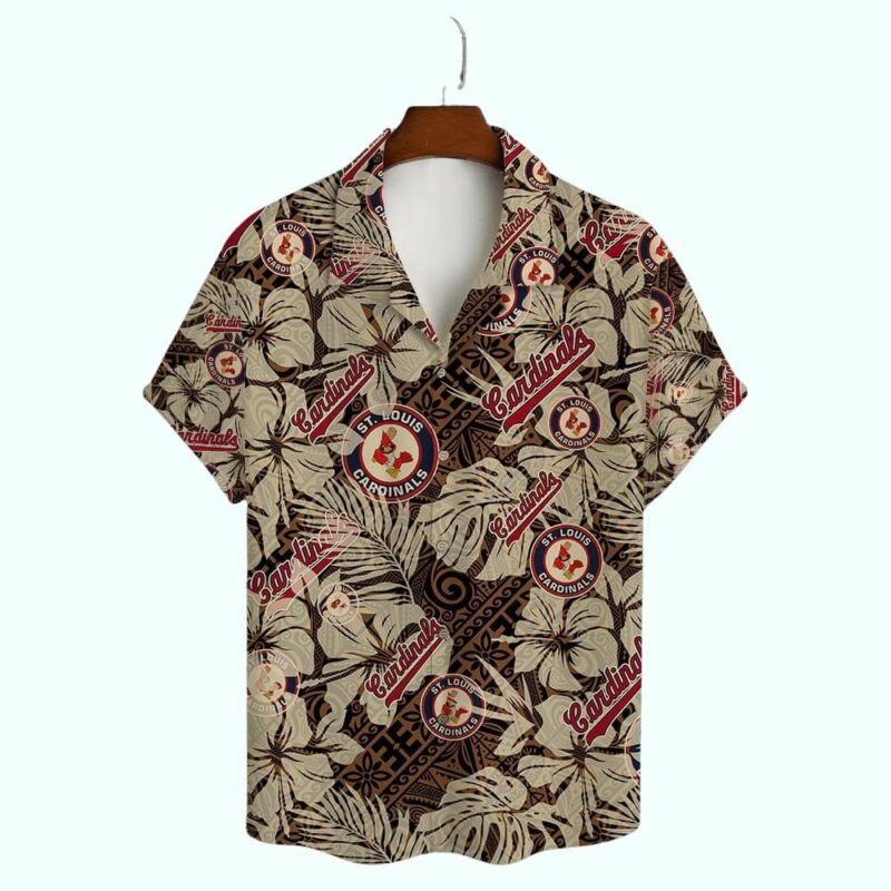 St. Louis Cardinals Tribal Graphic Hawaiian Shirt – Unisex Aloha Tee - Image 2