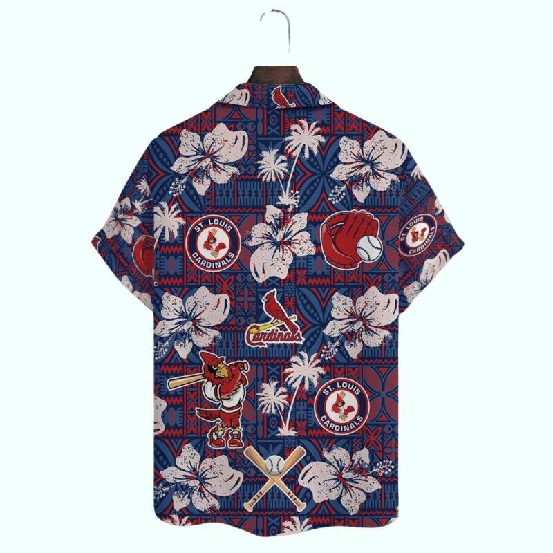 St Louis Cardinals Tropical Hawaiian Shirt – Unisex Graphic Aloha Tee - Image 3