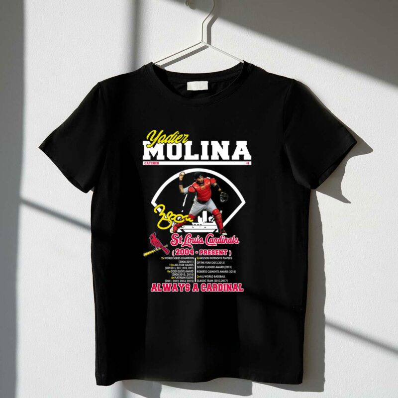 St. Louis Cardinals Yadier Molina Graphic T-Shirt – Unisex Cardinals Fan Gift - Image 4