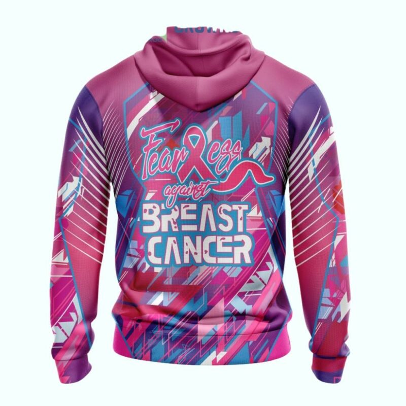 St. Louis Cardinals Pink "I Can Fearless" Breast Cancer Awareness Hoodie - Unisex Graphic Sweatshirt - Image 3