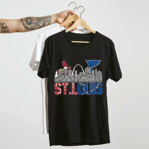 St Louis Skyline Graphic T-Shirt – Cardinals vs Blues Unisex Tee