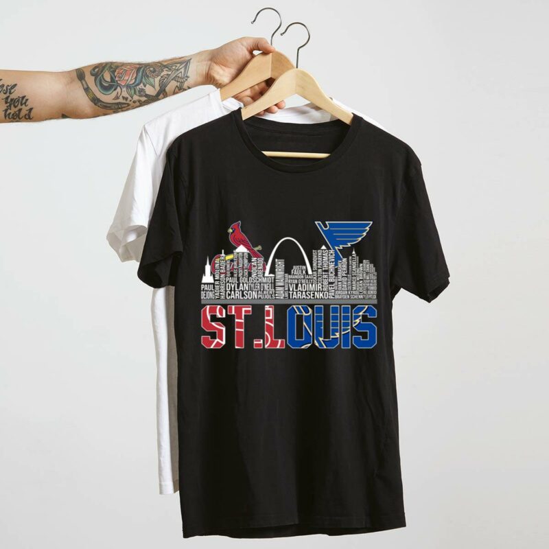 St Louis Skyline Graphic T-Shirt – Cardinals vs Blues Unisex Tee