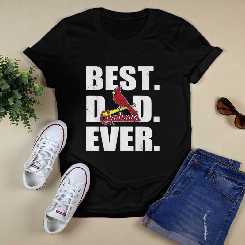 St. Louis Cardinals Best Dad Ever Graphic T-Shirt – Father’s Day Gift - Image 5