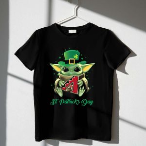St Patrick'S Day Baby Yoda T-Shirt For Arizona Diamondbacks Fans