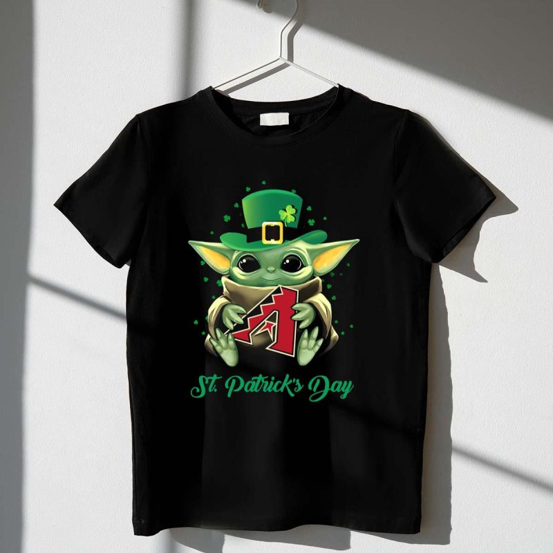 St Patricks Day Arizona Diamondbacks Baby Yoda T Shirt t shirt 1 1
