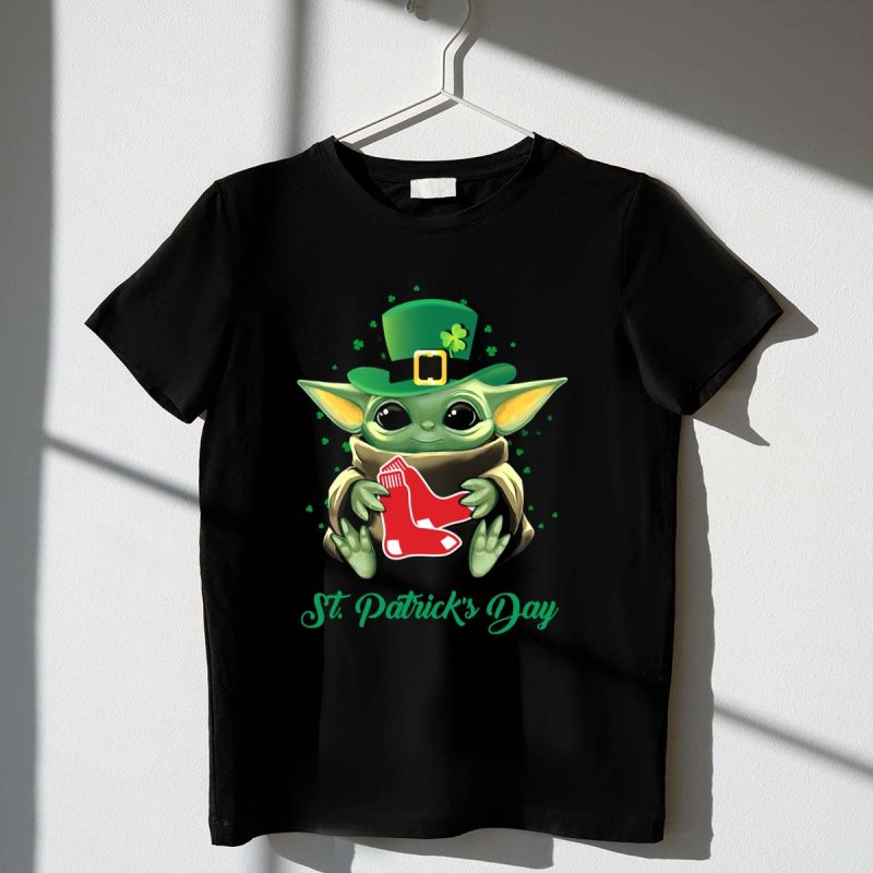 St Patricks Day Boston Red Sox Baby Yoda T Shirt t shirt 1 1