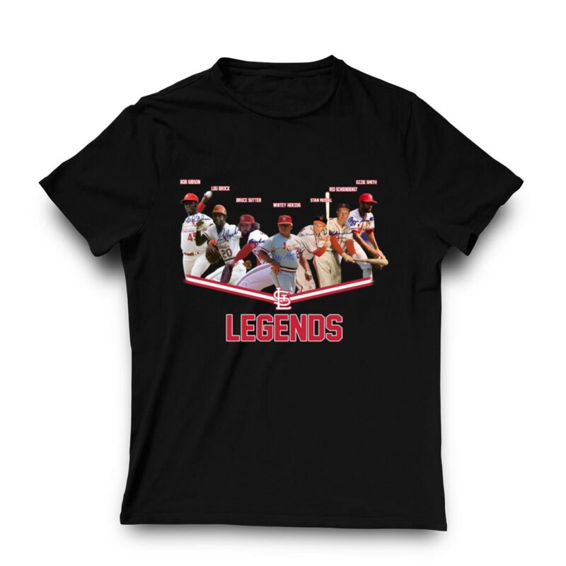 St. Louis Cardinals Legends Graphic T-Shirt – Unisex Signed Team Tee - Image 3