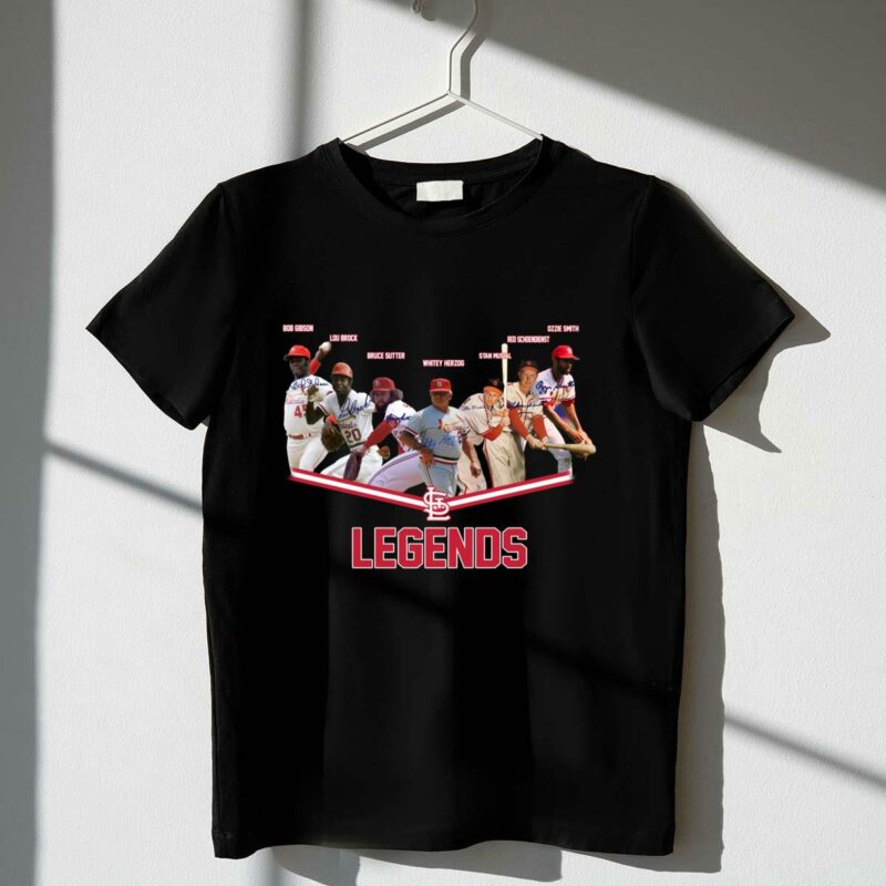St. Louis Cardinals Legends Graphic T-Shirt – Unisex Signed Team Tee - Image 4