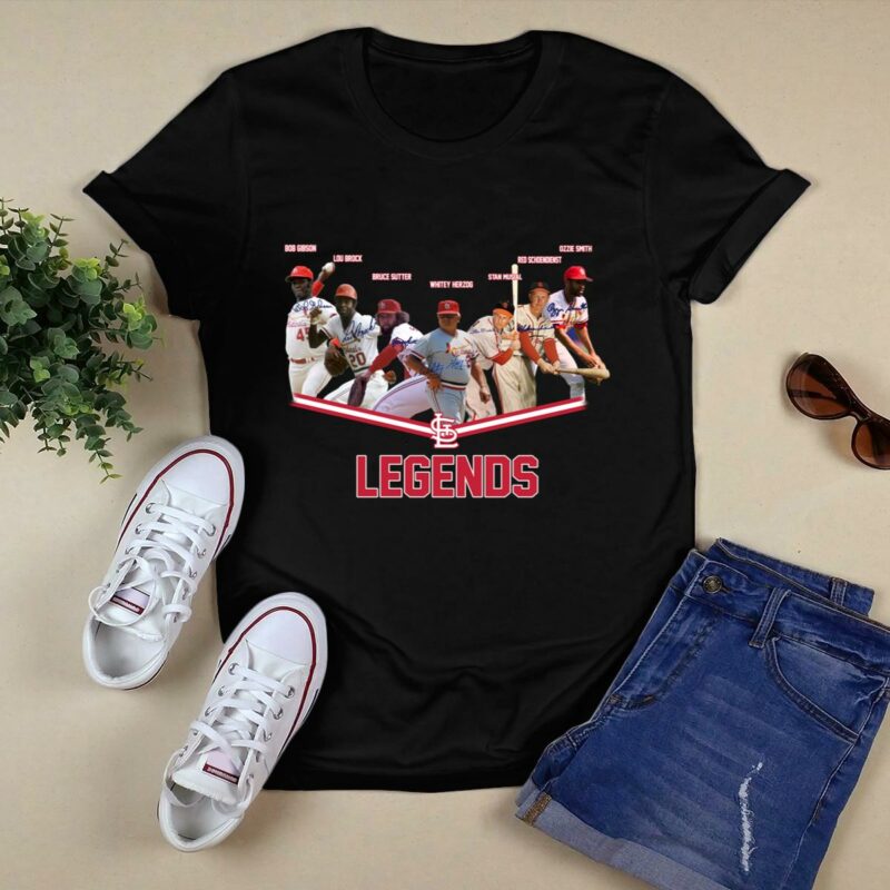 St. Louis Cardinals Legends Graphic T-Shirt – Unisex Signed Team Tee - Image 5
