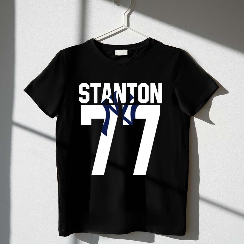 Stanton 77 New York Yankees Number T Shirt t shirt 1 1