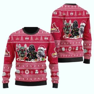 Star Wars Characters St Louis Cardinals Ugly Sweater