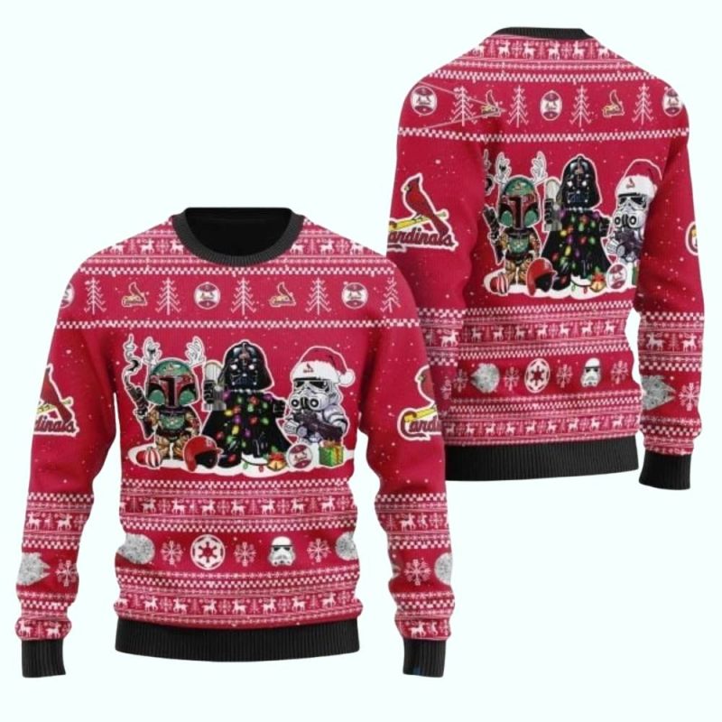 Star Wars Characters St Louis Cardinals Ugly Sweater