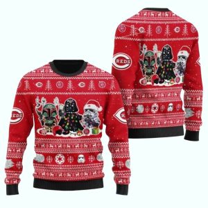 Star Wars Christmas Cincinnati Reds Ugly Sweater