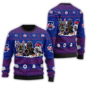 Yoda Star Wars Friends Philadelphia Phillies Ugly Sweater for Fans
