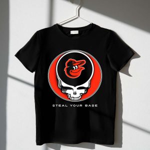 Baltimore Orioles Grateful Dead Skull T-Shirt – Unique Fan Apparel