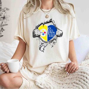 Steelers Dodgers Heartbreak Graphic T-Shirt For Fans