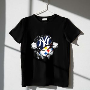 Pittsburgh Steelers & New York Yankees Crossover Fan T-Shirt