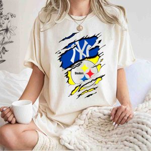 Steelers Yankees Layered T-Shirt – Stylish Sports Fan Apparel