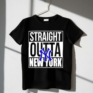 Straight Outta New York Yankees Graphic T-Shirt For Fans