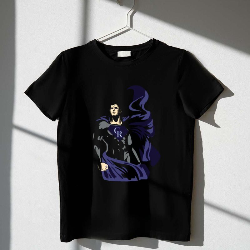 Superman Colorado Rockies CR Logo Emblem Iconic Hero T Shirt t shirt 1 1