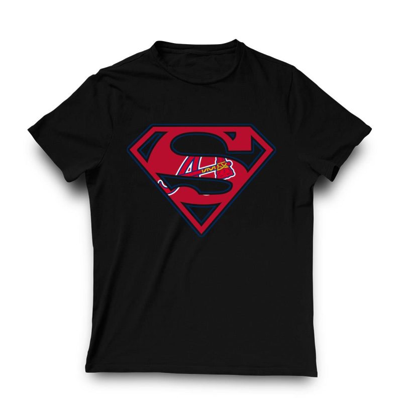 Superman Atlanta Braves T-Shirt - Stylish Fan Apparel For Game Day - Image 3