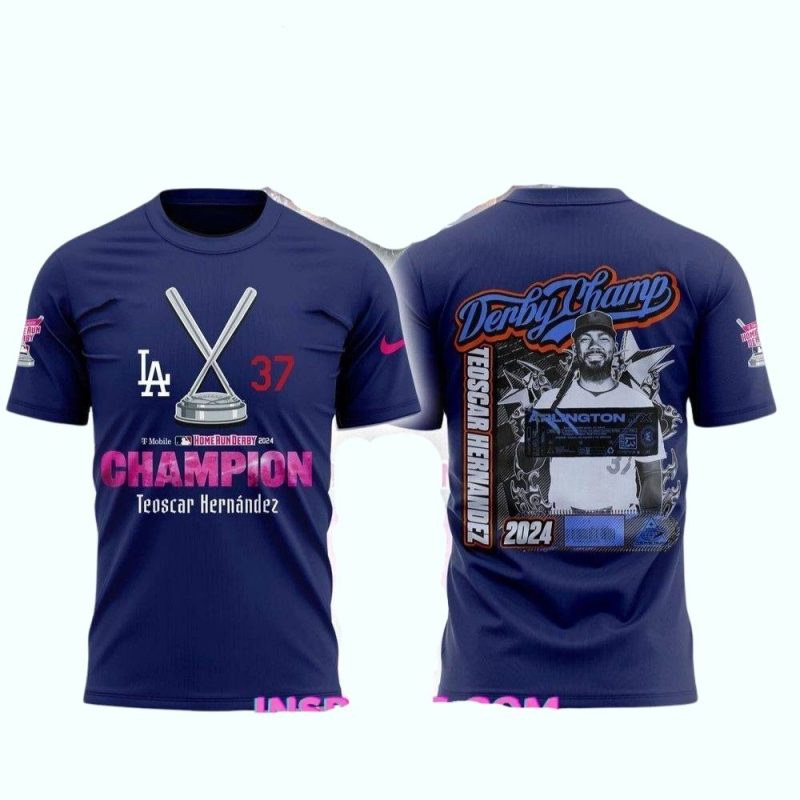 Teoscar Hernandez Dodgers Home Run Derby Champion All Over Print T-Shirt