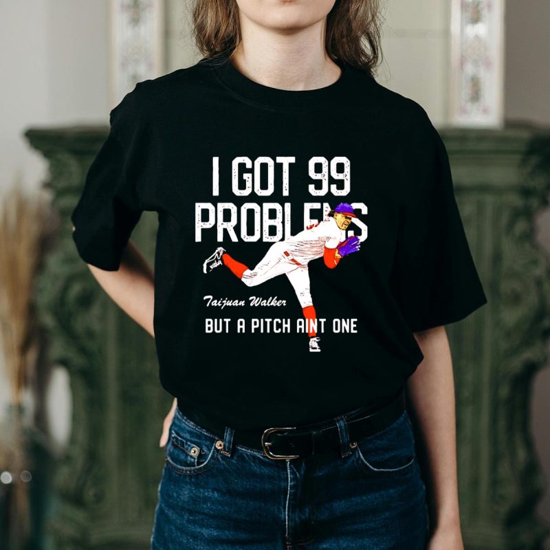 Taijuan Walker Philadelphia Phillies T-Shirt with '99 Problems' Graphic - Image 2