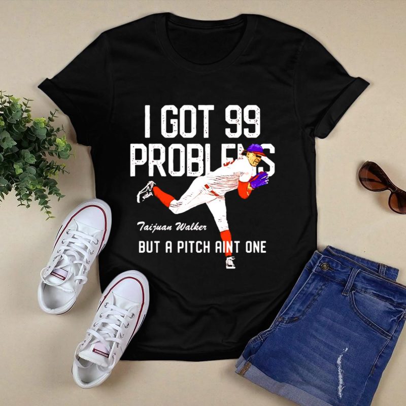 Taijuan Walker Philadelphia Phillies T-Shirt with '99 Problems' Graphic - Image 5