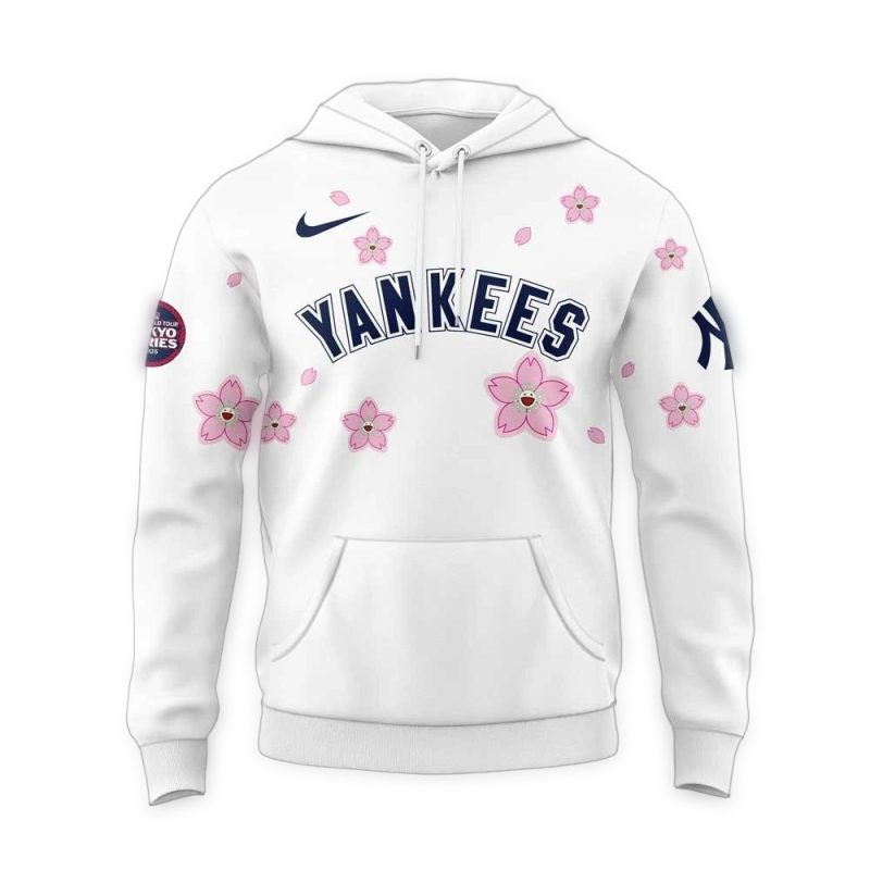 Takashi Murakami x MLB World Tour Tokyo Series 2025 New York Yankees Hoodie 2