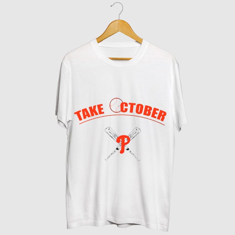 October Philadelphia Phillies Baseball T-Shirt for Fans & Players - Image 2