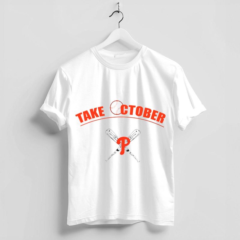 October Philadelphia Phillies Baseball T-Shirt for Fans & Players - Image 4