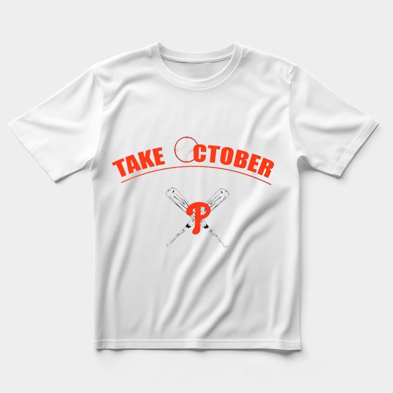 October Philadelphia Phillies Baseball T-Shirt for Fans & Players - Image 5