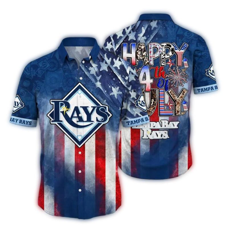 Tampa Bay Rays 4th of July Celebration Hawaiian Shirt 1