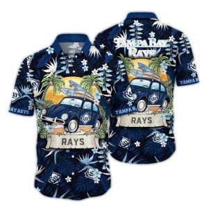 Tampa Bay Rays Camping Tropical Hawaiian Shirt