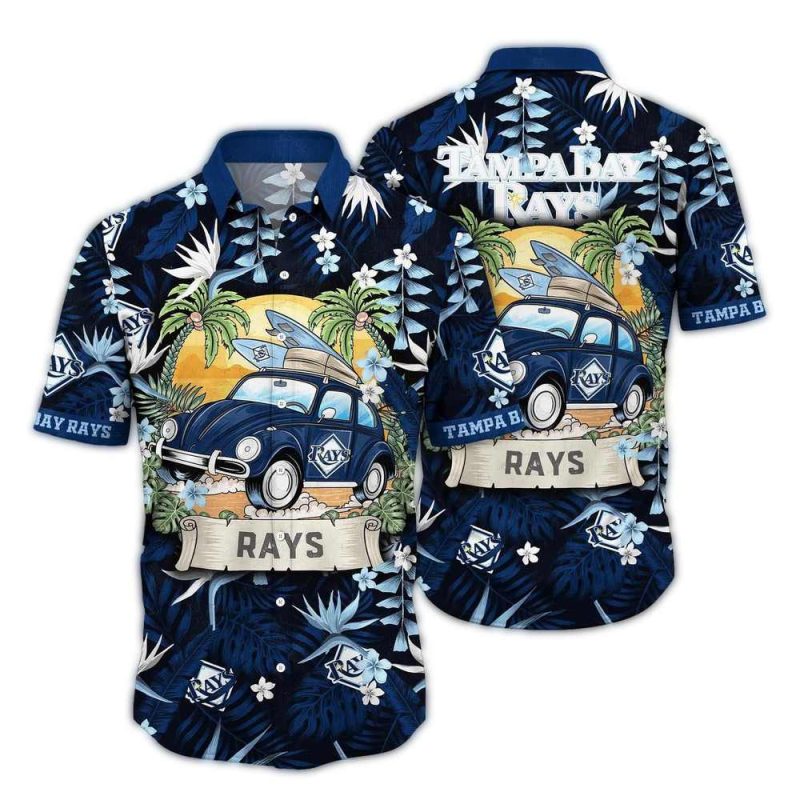 Tampa Bay Rays Camping Tropical Hawaiian Shirt 1