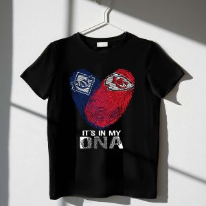 Tampa Bay Rays Fingerprint Heart T-Shirt - It'S In My Dna
