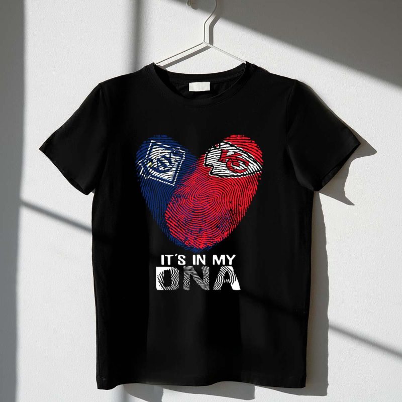Tampa Bay Rays Chiefs Fingerprint Heart Its In My DNA T Shirt t shirt 1 1