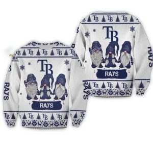 Tampa Bay Rays Christmas Gnome Trio Sweatshirt - Festive Holiday Apparel