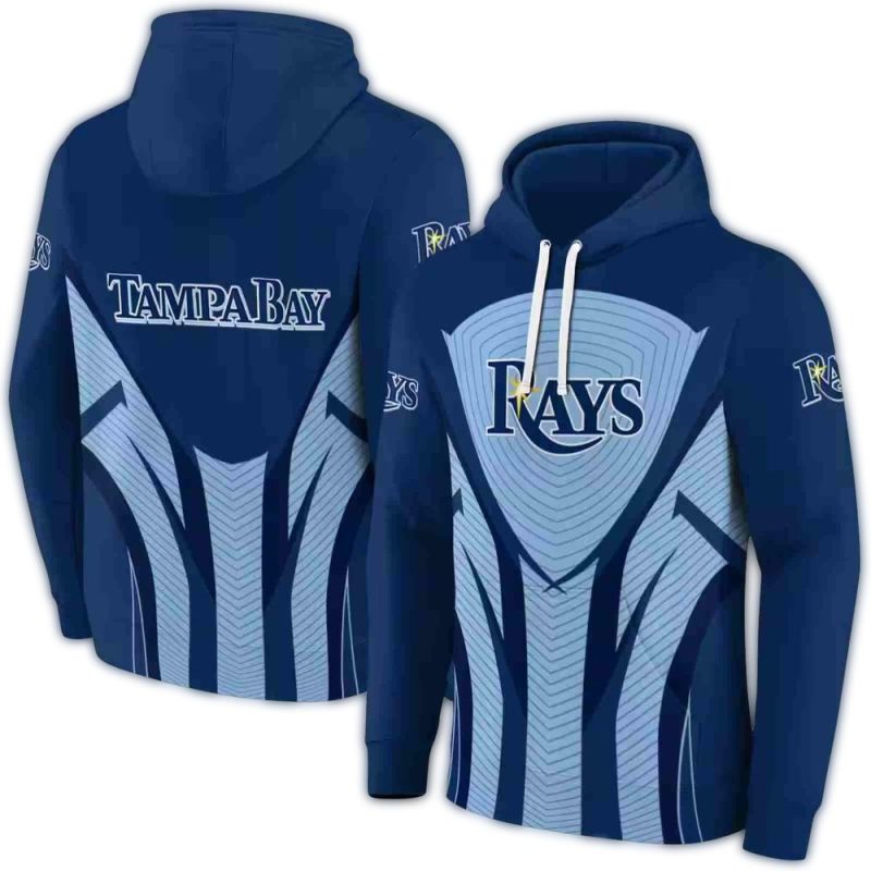 Tampa Bay Rays Concentric Lines AOP Hoodie 1