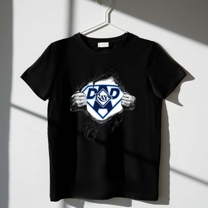 Tampa Bay Rays Dad Superhero T Shirt t shirt 1 1
