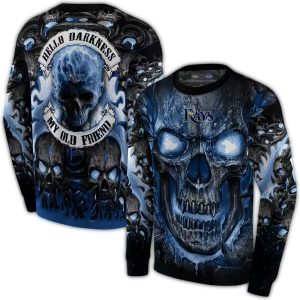 Tampa Bay Rays Demonic Skull All Over Print Sweatshirt